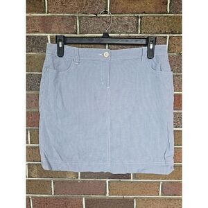Karen Scott Petites Womens Skort Striped